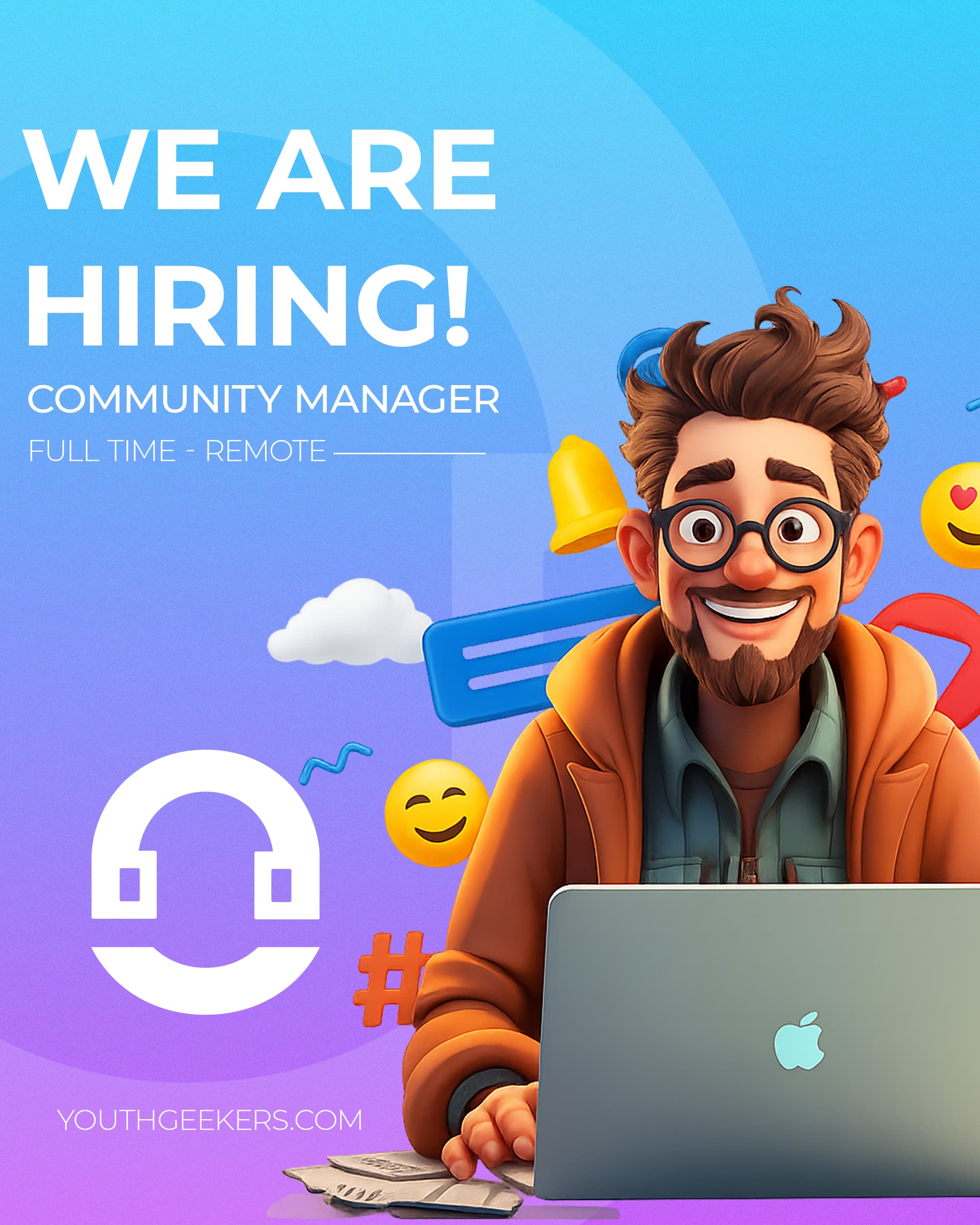 Community Manager — previous opening at Youth Geekers