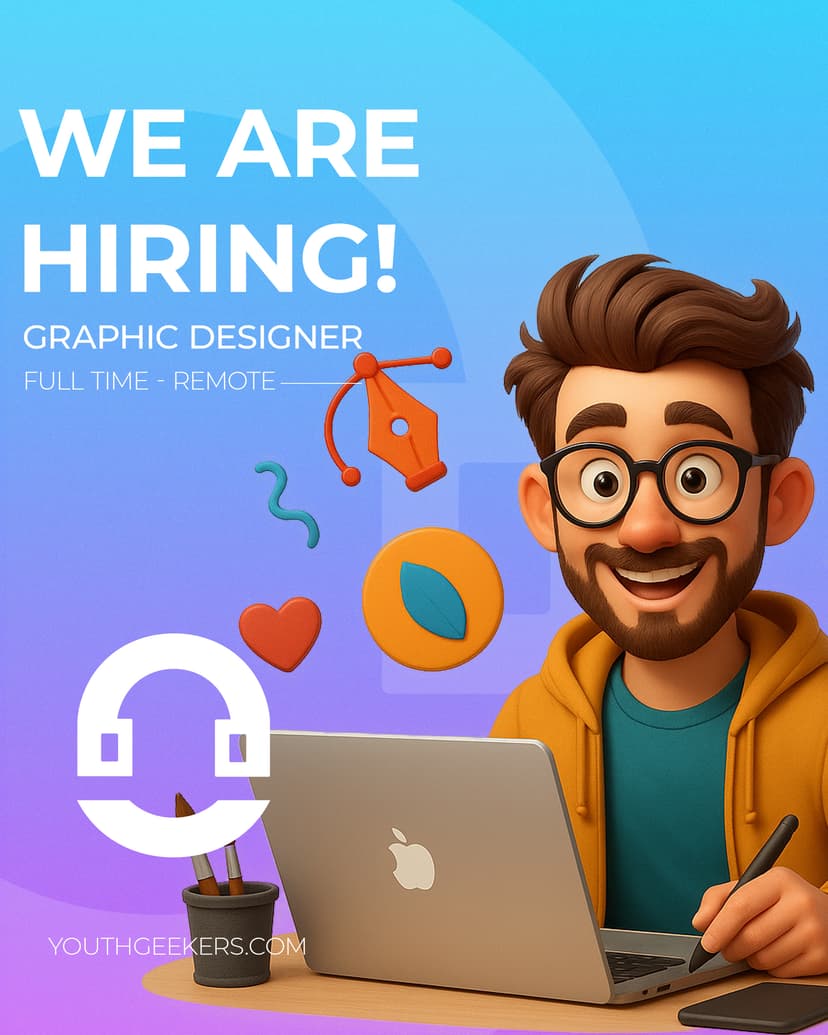 Full Time Remote Graphic Designer banner